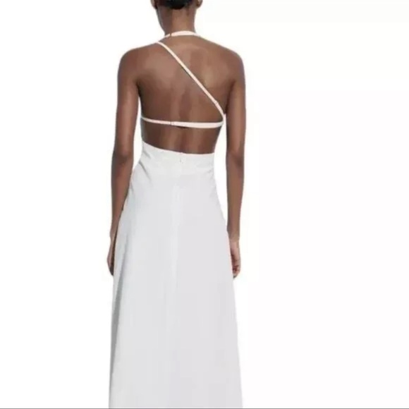 Zara White Halter Sundress Sleeveless Casual - Picture 8 of 8